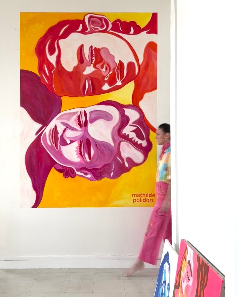 Doux sœurs, peinture murale