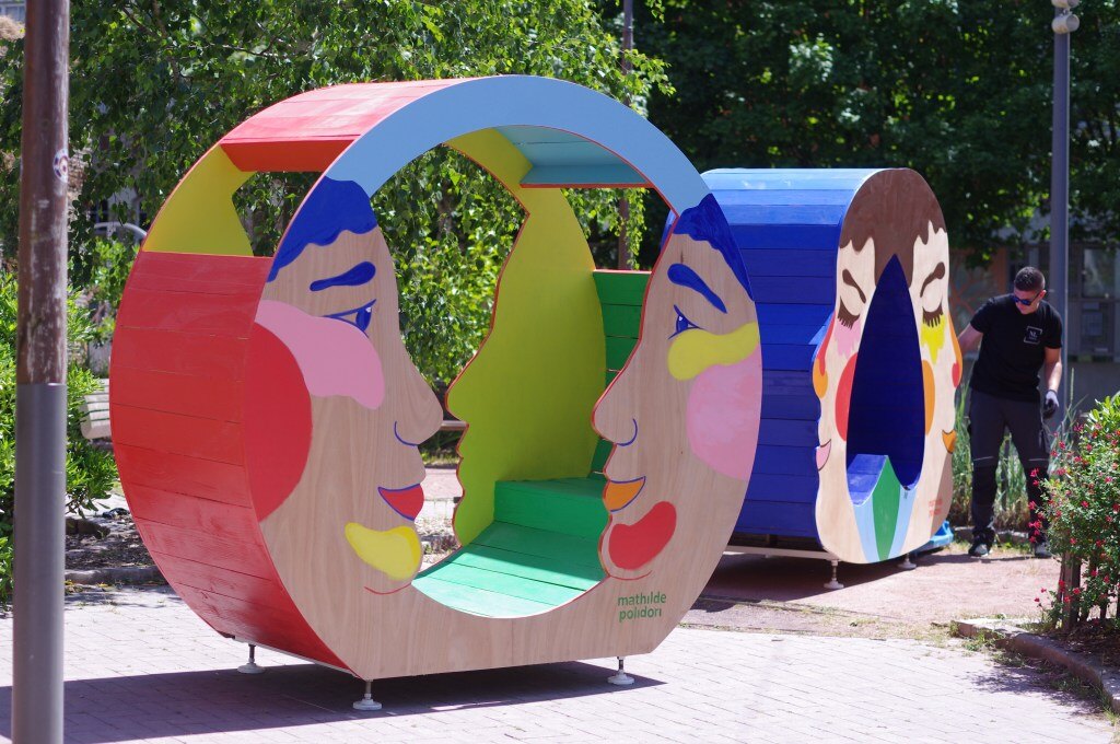 Les Visages de Bagneux installés dans le centre-ville